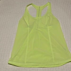 Lululemon neon racer tank